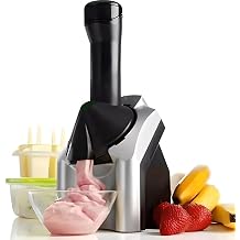 Electric Ice Cream Maker, Dessert Fruit Serve Ice Cream Machine, Home Ice Cream Maker for Making Healthy Soft Serve Sherbet, Sorbet, Fruit Ice Cream, Frozen Yogurt for Kids