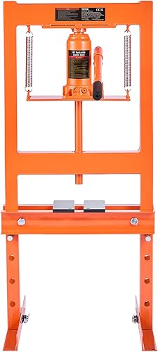 Miniatura 9 de VEVOR Prensa hidráulica para taller, 6 toneladas/13000 libras, marco en H, altura ajustable de 4 sujeciones, con placas móviles, para garaje