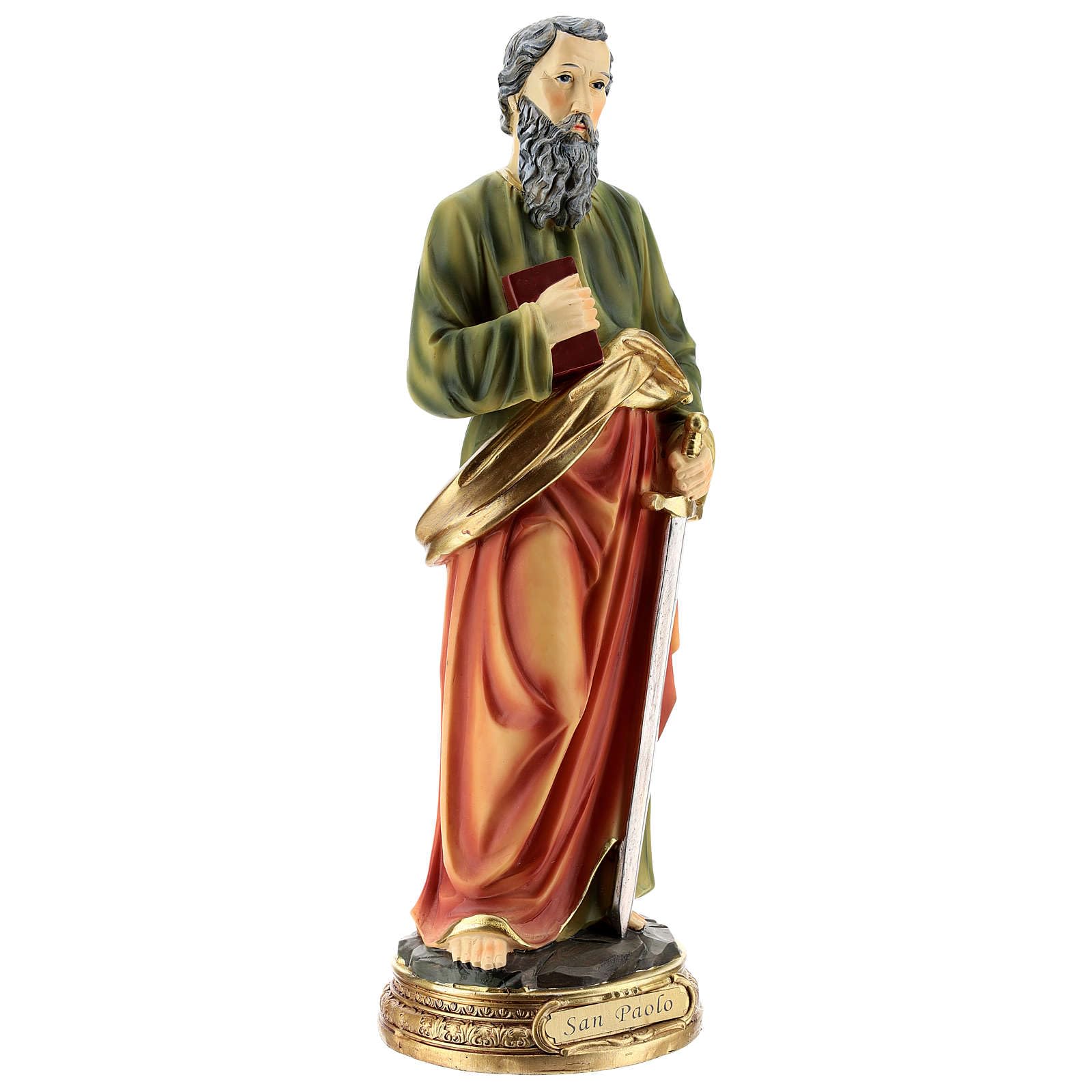 Holyart Imágenes de Resina y PVC: San Pablo Estatua Resina de 30 cm