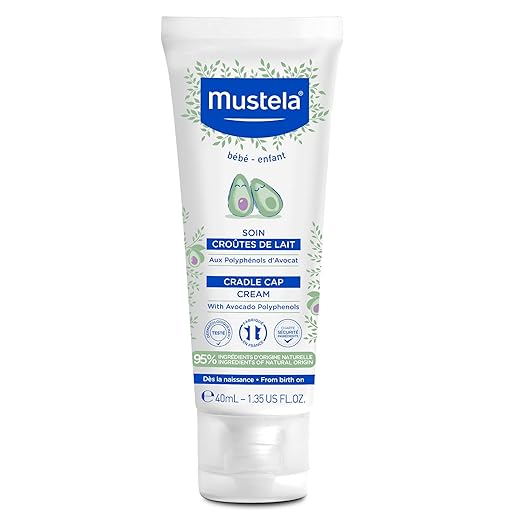 Mustela Stelaker Crosta Láctea 40ml - Creme de tratamento para pele Bebês e Recém-Nascidos - Seguro para uso desde o nascimento, com 97% de ingredientes de origem natural - Mustela Bebê