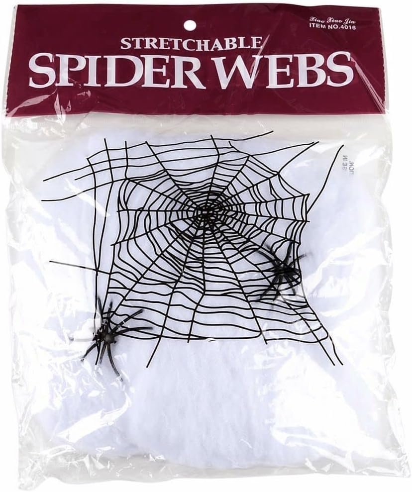 Fancydresswale Halloween Decoration Items for Halloween Party Supply (Spider Web- White)