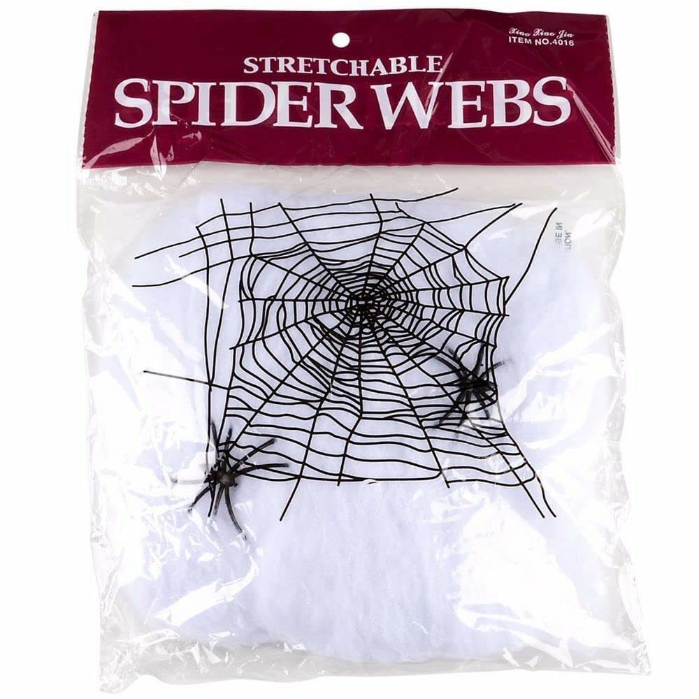 Fancydresswale Halloween Decoration Items for Halloween Party Supply (Spider Web- White)