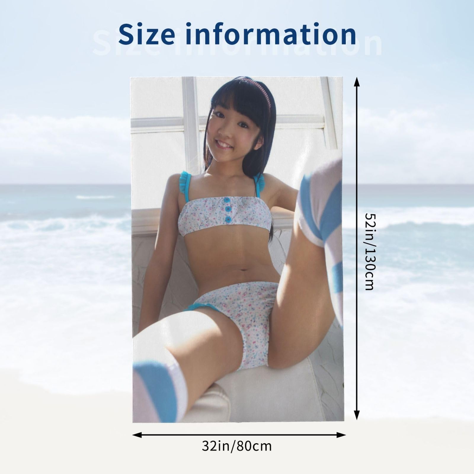 Amazon｜椎名桃子椎名桃キャンパス生徒妹 バスタオル ビーチタオル