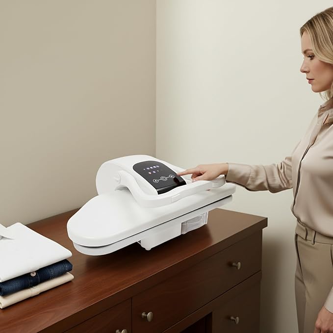 Prensa de Vapor 26" 5 Velocidades para Ropa, Máquina Termofijadora miniatura 6
