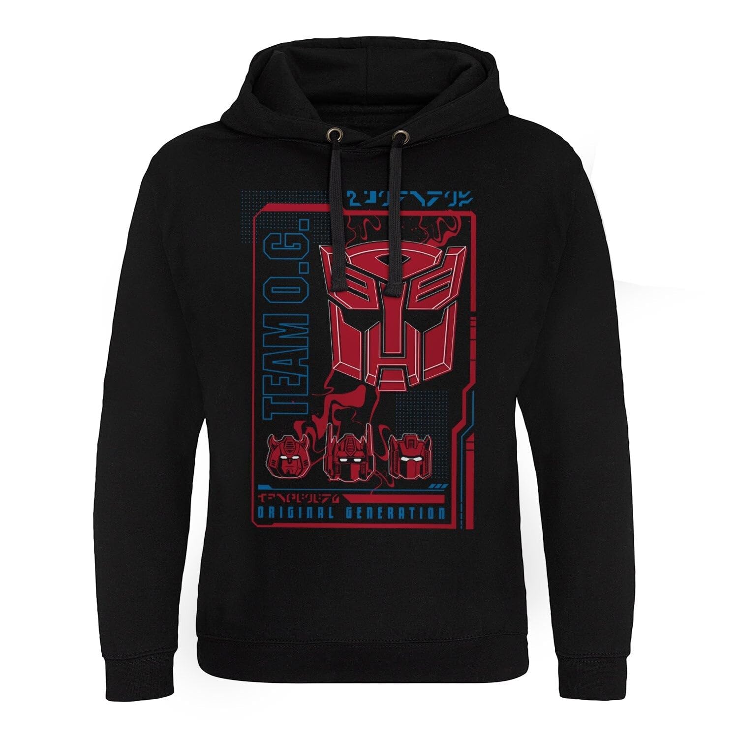 Transformers Officially Licensed Autobots Original Generation Epic Hoodie (Black), Medium