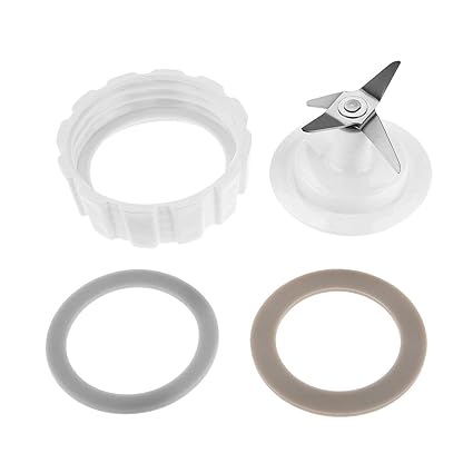 Dreld Blade with Gasket Blender Base Bottom Cap and 2 Rubber O Ring Sealing Gaskets Replacement Part Fit for Hamilton Beach Blenders