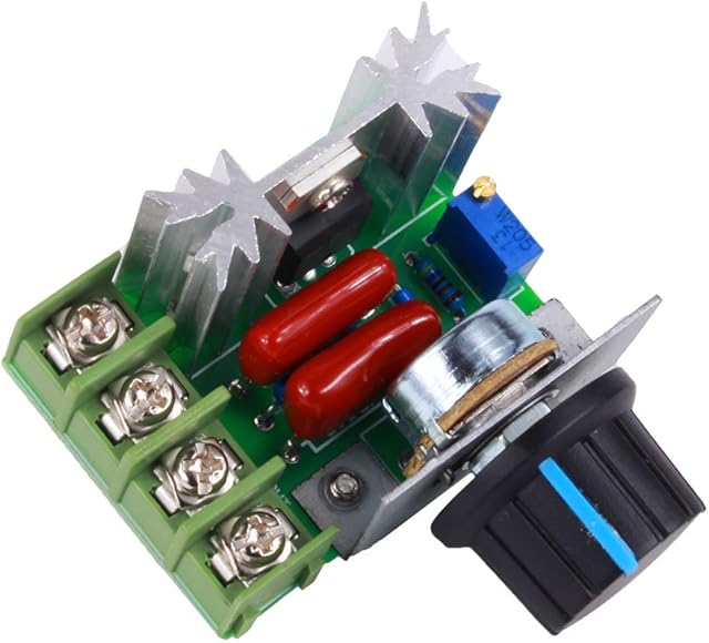 Yosoo Pwm Ac Motor Speed Control Controller 2000W Adjustable Voltage Regulator 50-220V 25A Led Dimmers