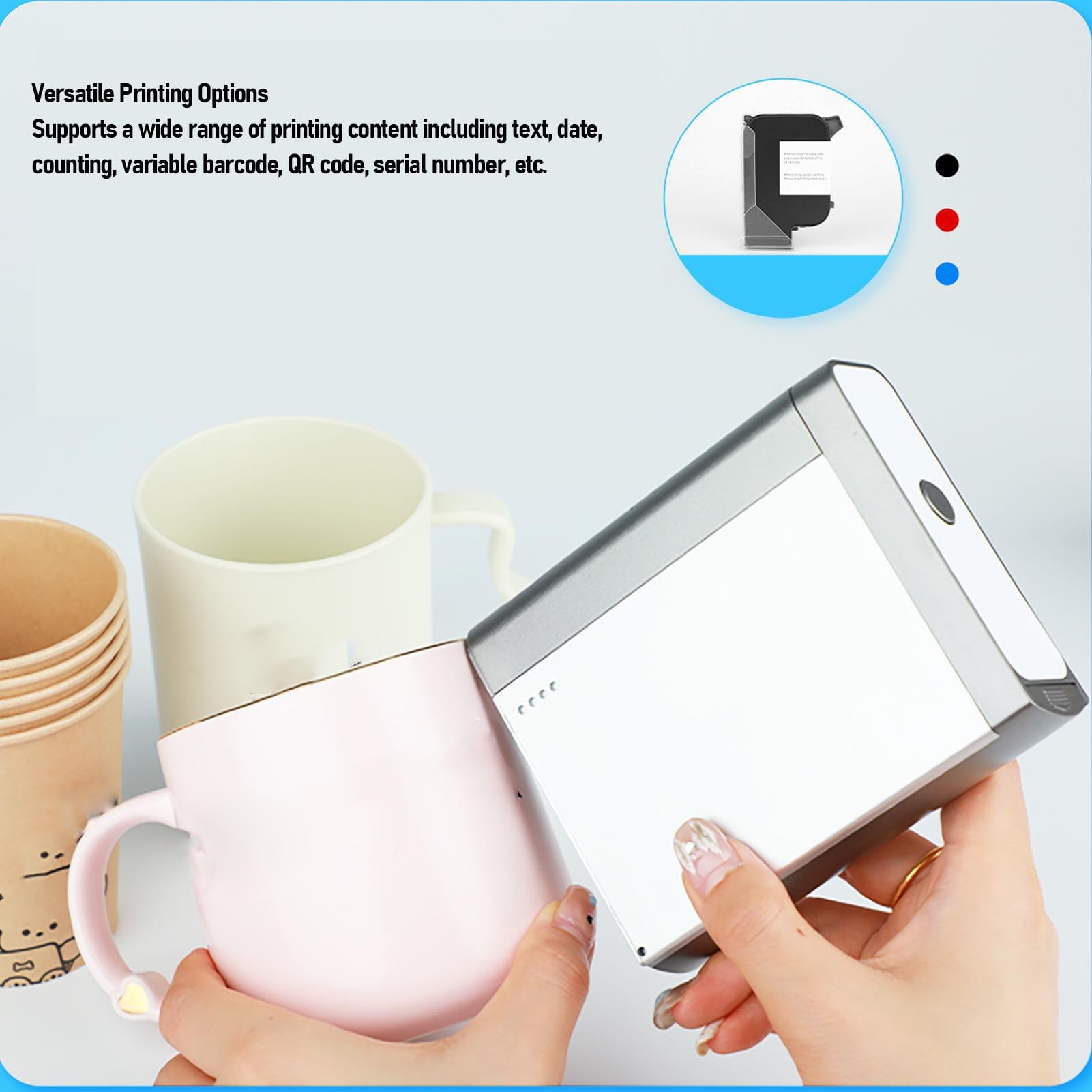 Stampante Inkjet Portatile, Smart Coder Portatile per Plastica