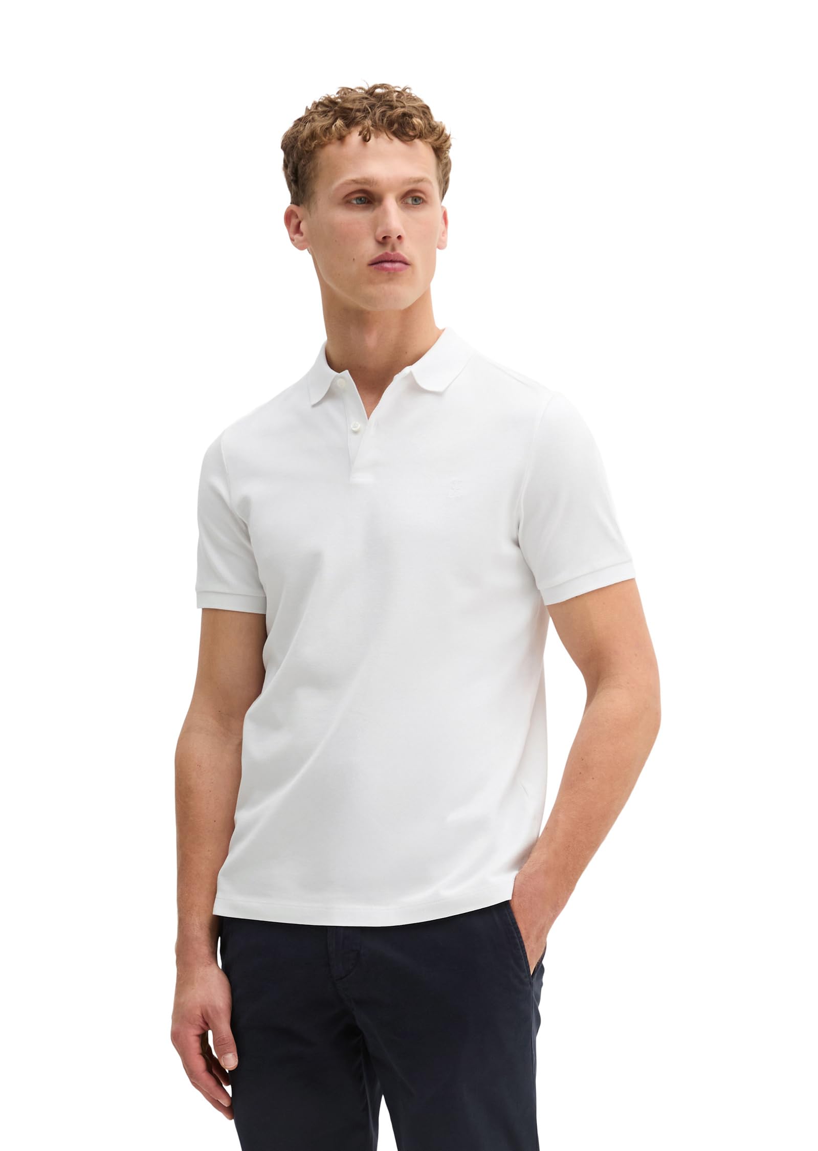 Marc OߴPolo Polo de Manga Corta Hombre de algodón orgánico Regular Fit