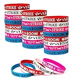 Oringaga 24PCS Bowling Silicone Party Favors Rubber Wristband Bowling Party Supplies Motivational Sports Prize - Carnival/Events Party