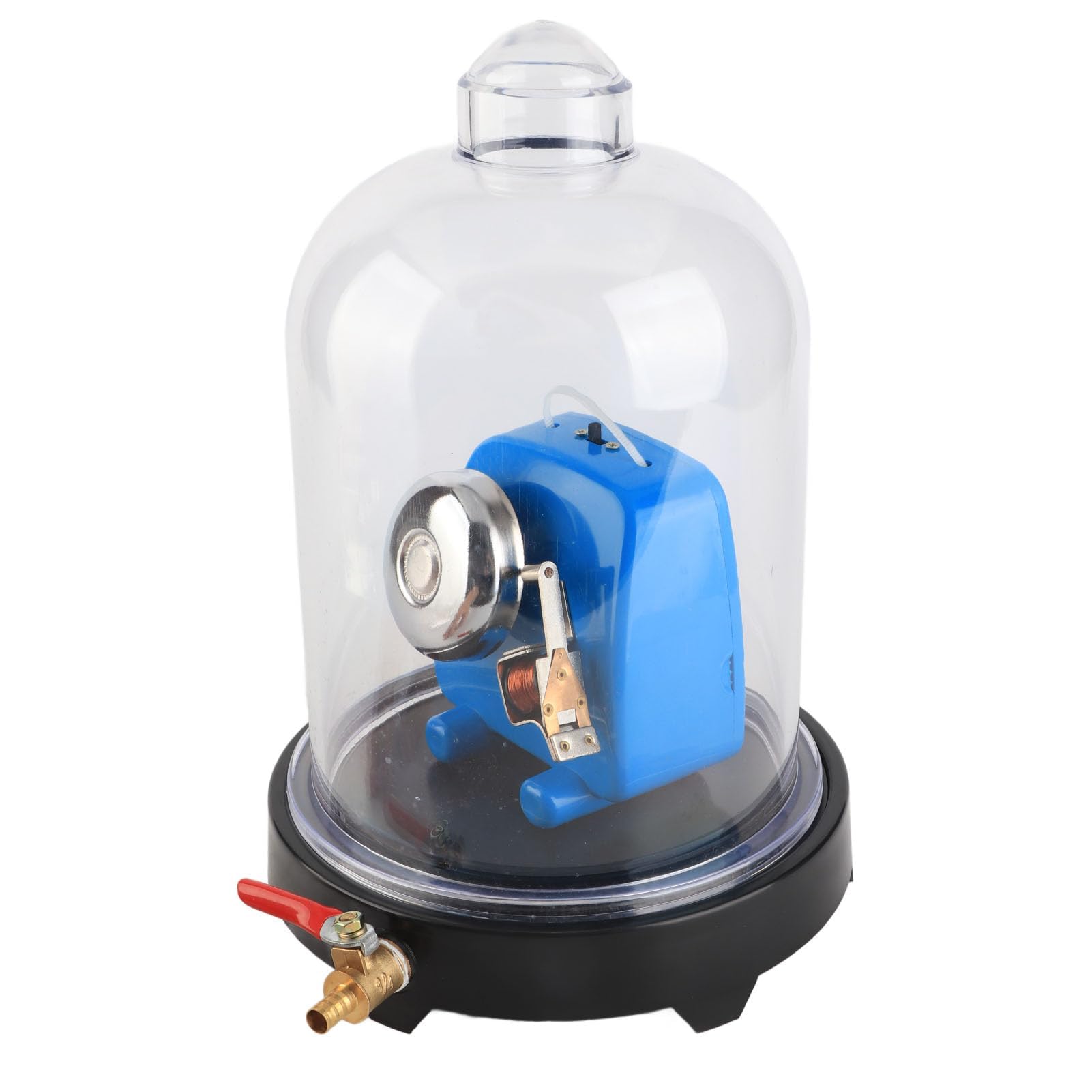 Kit Demostración Vacío con Tarro Sonido Material PVC Funciona Pilas para Laboratorio Aula Enseñanza Ciencia Campana Electricidad