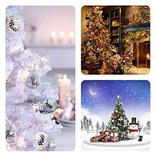 Lzymsz 18 Pcs 2 Inch Disco Ball Mirror Ball, Disco Light Mirror Ball With Fastening Strap For Party, Chrismas Ornaments, Xmas Tree Decoration, Dj Light Effect, Home Decorations, Stage Props #TOP3