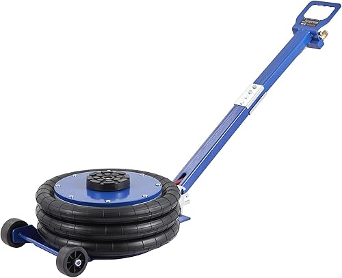 Miniatura 10 de VEVOR Gato de aire de triple bolsa de 5 toneladas11000 libras, conector de bolsa de aire con seis tubos de acero, elevación de hasta 18.5