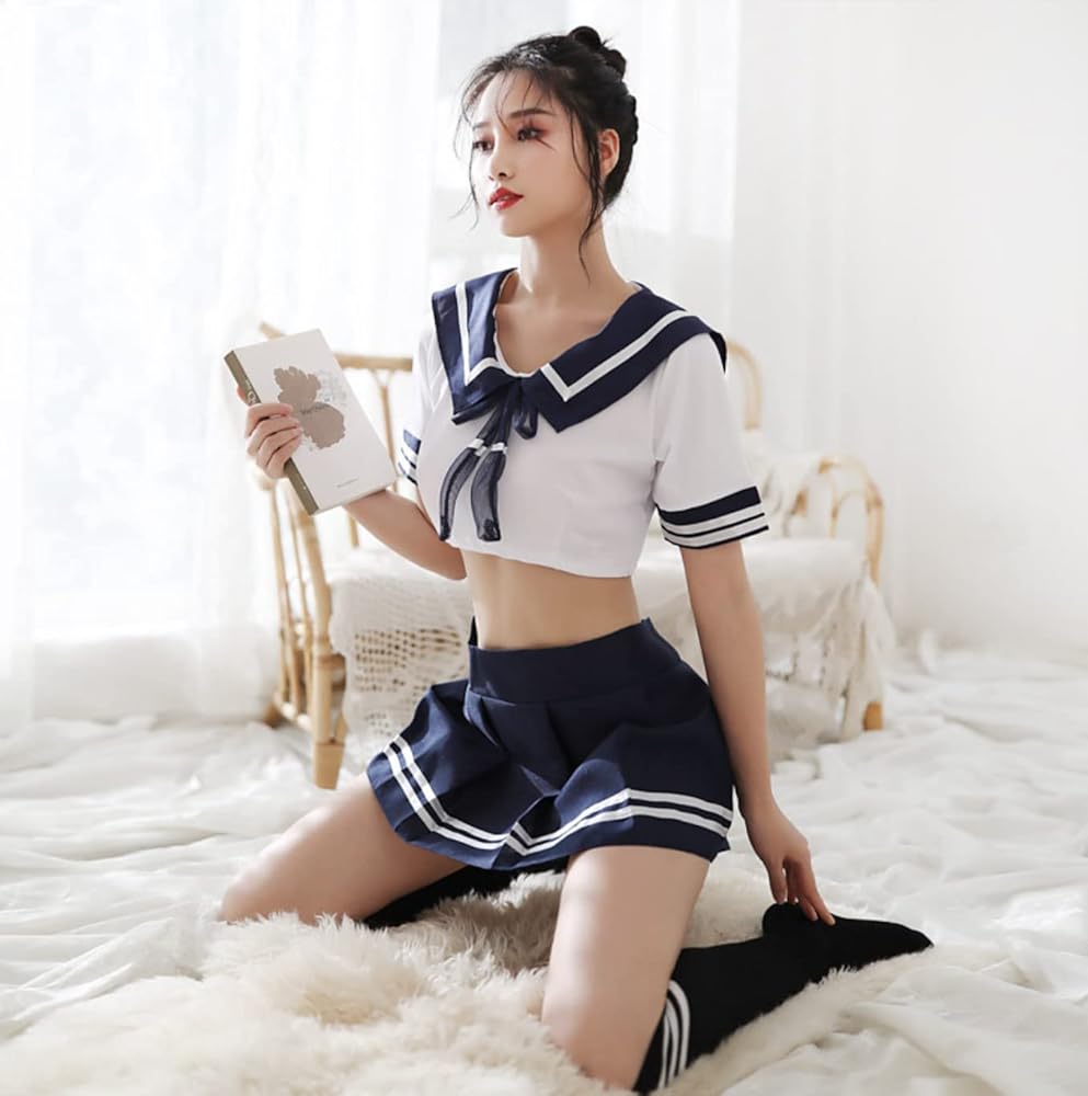 Amazon.co.jp: [Intertech] セーラー服 高校生 制服 JK ブラウス