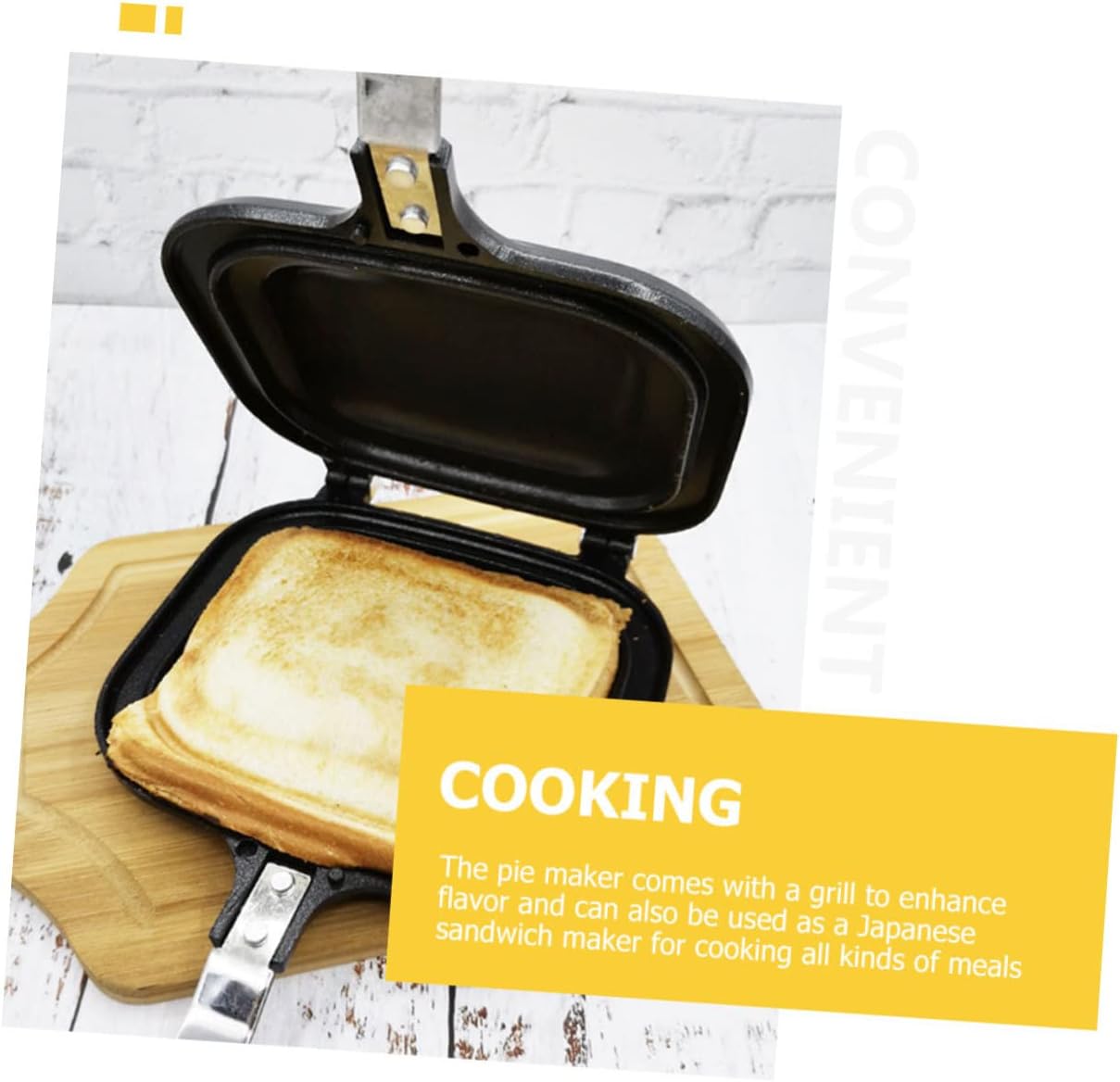 Sandwich Baking Pan Stovetop Sandwich Maker Grill Press Tool for Effortless Breakfast and Snack Preparation for Grilling Delicious Sandwiches at Home