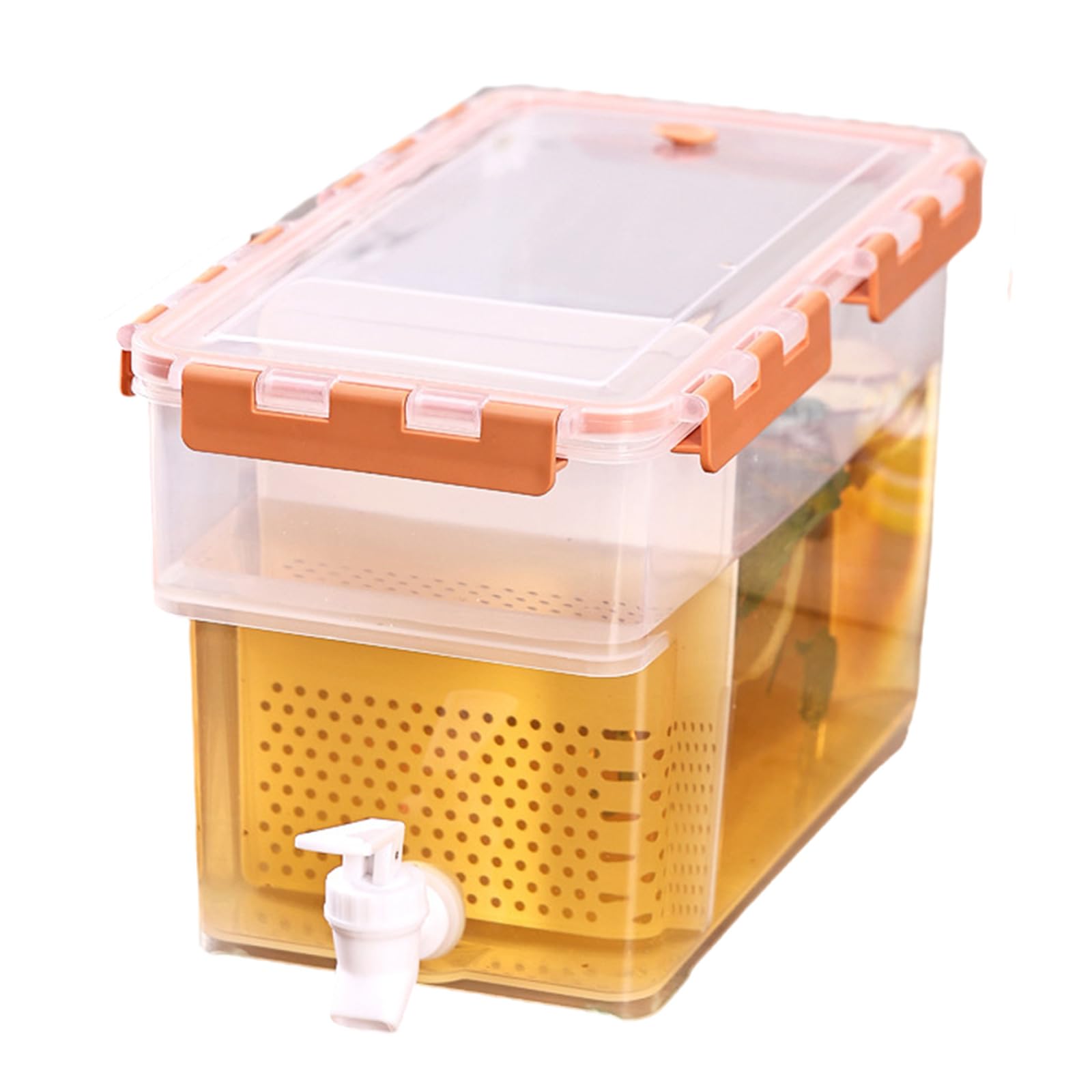 Tsophreniq Large Capacity Iced Beverage Dispenser Leak Proof Container with Tap for Home Kitchen Outdoor Event Large Capacity Beverage Container for Parties
