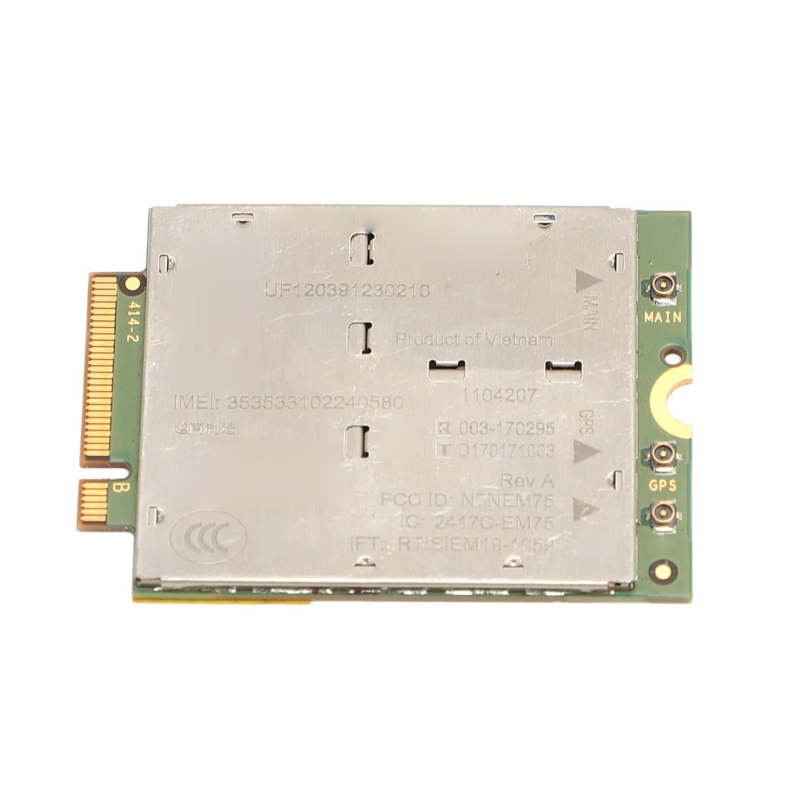 Gedourain Scheda di Rete PCI Express M.2 Ad Alta velocità con Modulo 4G per Laptop - 1104207 4G LTE Wireless EM7565