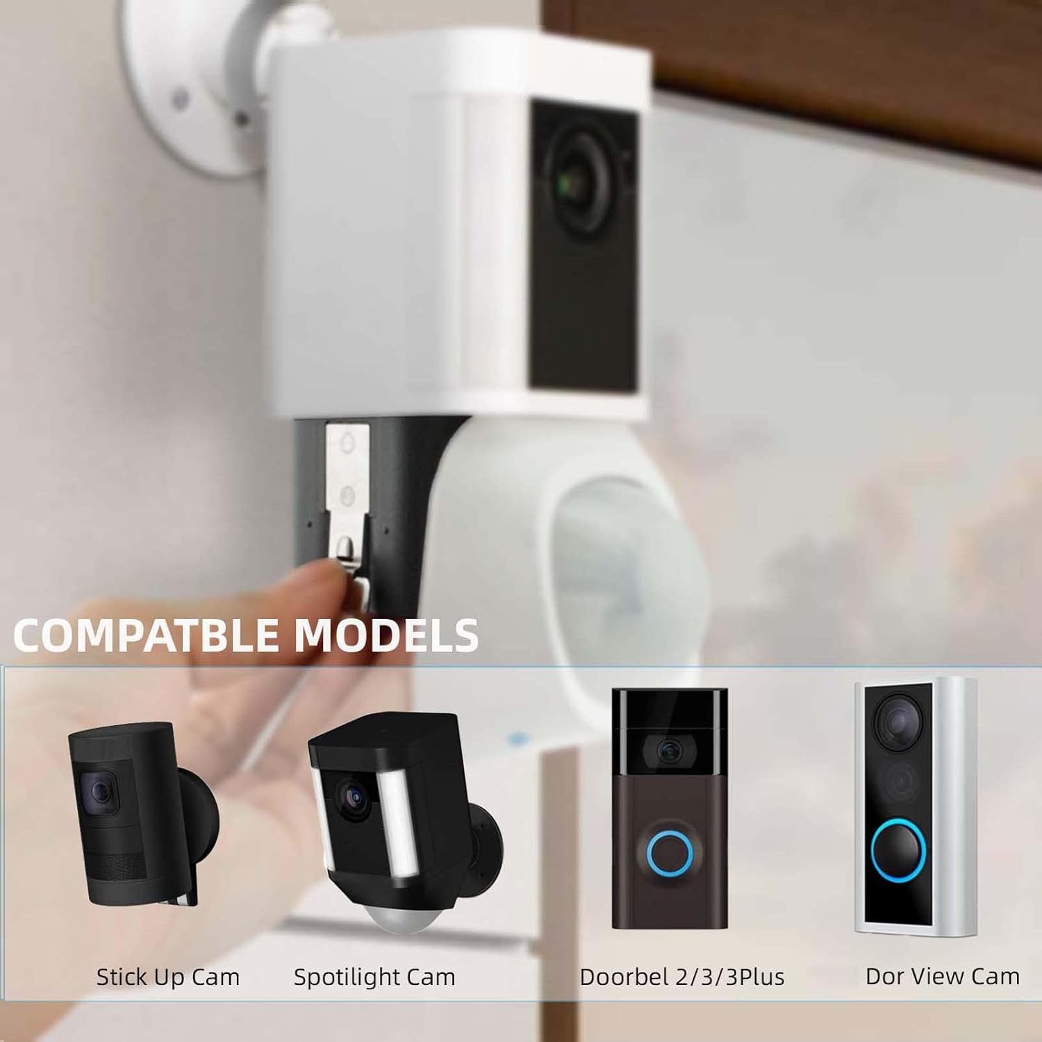 2 Packs 6040mAh Replacement Battery Compatible with Ring-Doorbell Camera 2/3/4, Spotlight Camera and Stick Up Camera, Rechargeable Upgraded Lithium-ion Batteries 3.65V Camera Indoor and Outdoor : Electronics