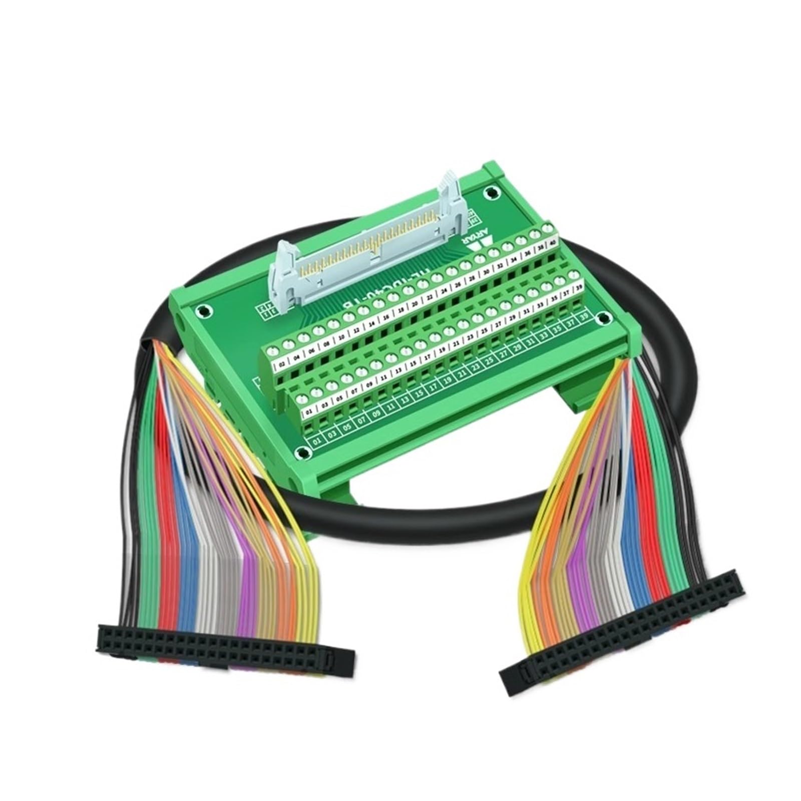 Câble de qualité industrielle for Module de bornier IDC40, fil FC40P IO, câble de Signal d'entrée et de sortie IDC40(HL-IDC40-TB-SP)
