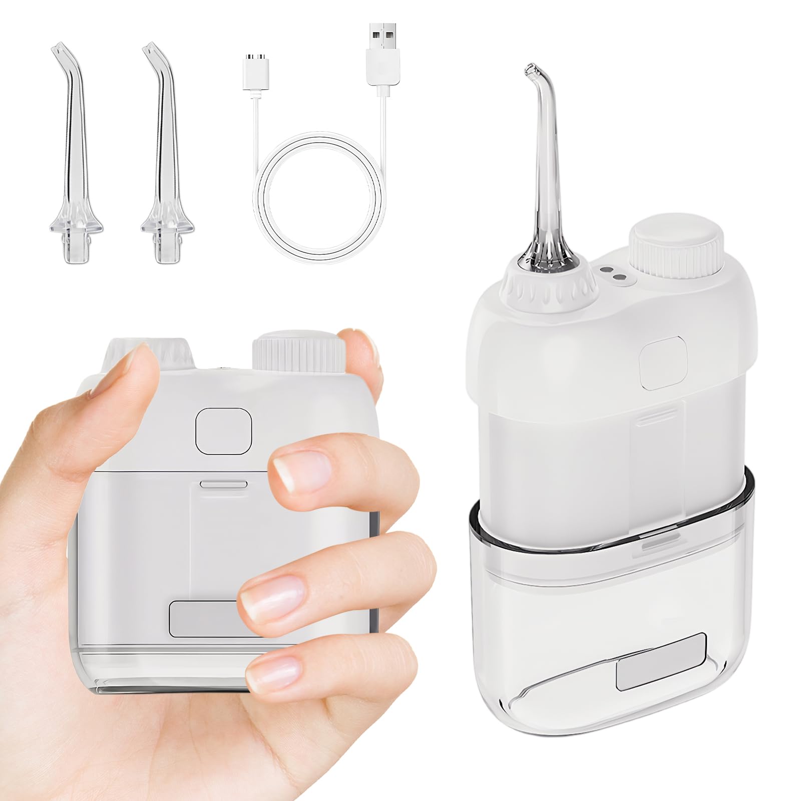 Colexy Irrigador Dental Portatil, Irrigador Bucal, Limpieza Profunda con 3 Modos, IPX7 Impermeable, Ideal para Viaje y Uso Diario