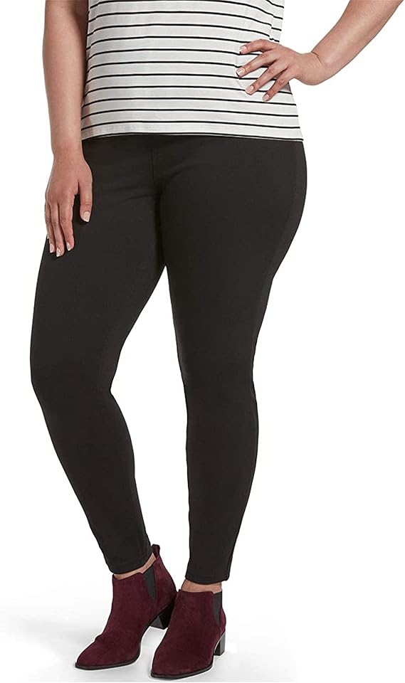 HUE Womens Ultra Soft High Waist Denim Leggings - Comfortable and Stylish Women's Jeggings