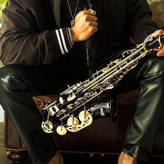 Neotech Saxophone Neck Strap Soft Sax Padded Open Hook for Alto Tenor Baritone Soprano - Made in USA