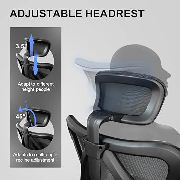 SIHOO M18 Ergonomic Office Chair, Upgraded Wheels, Mesh Back Desk Chair