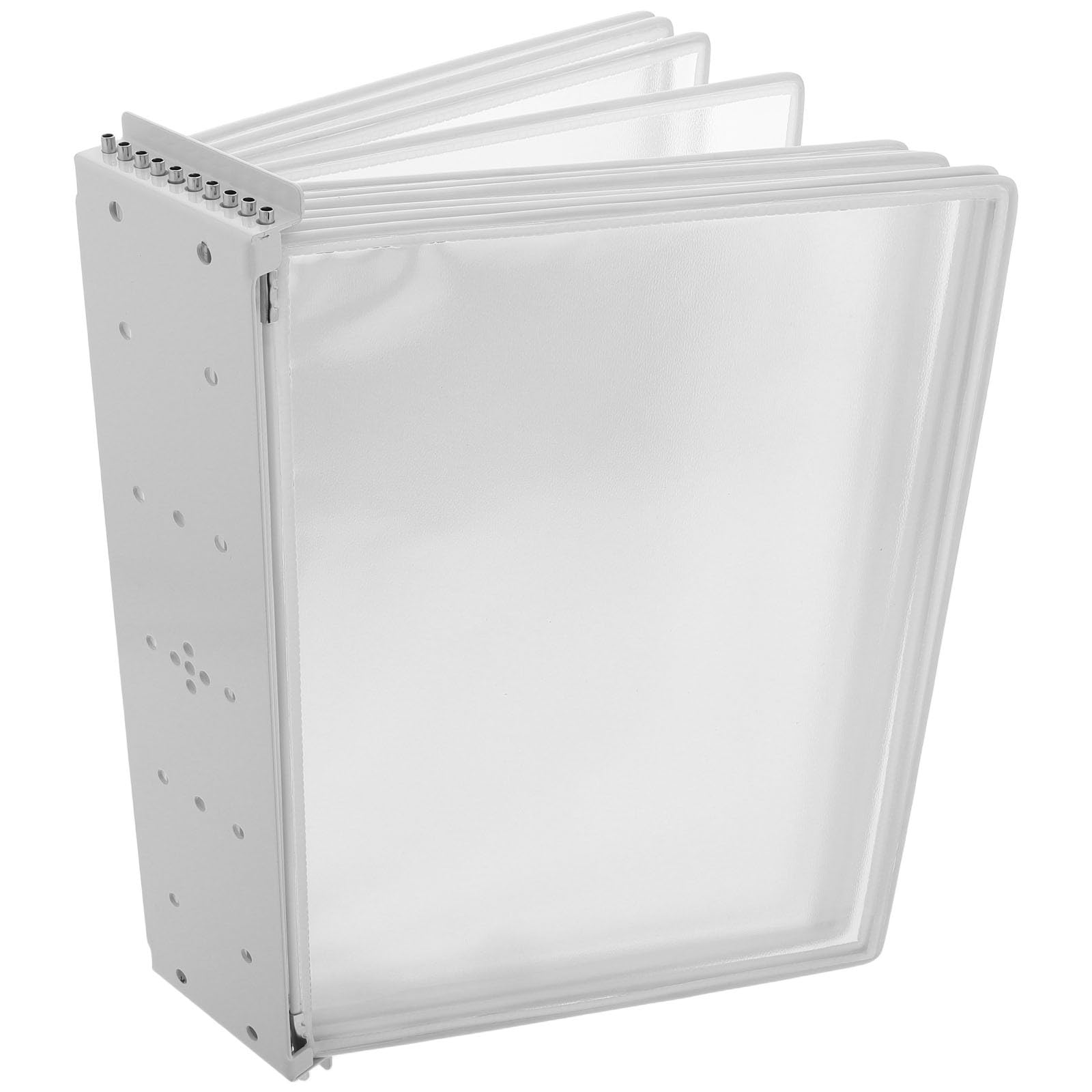Transparenter A4 Ordner für Wandmontage mit 10 Seiten und Eisen Pvc