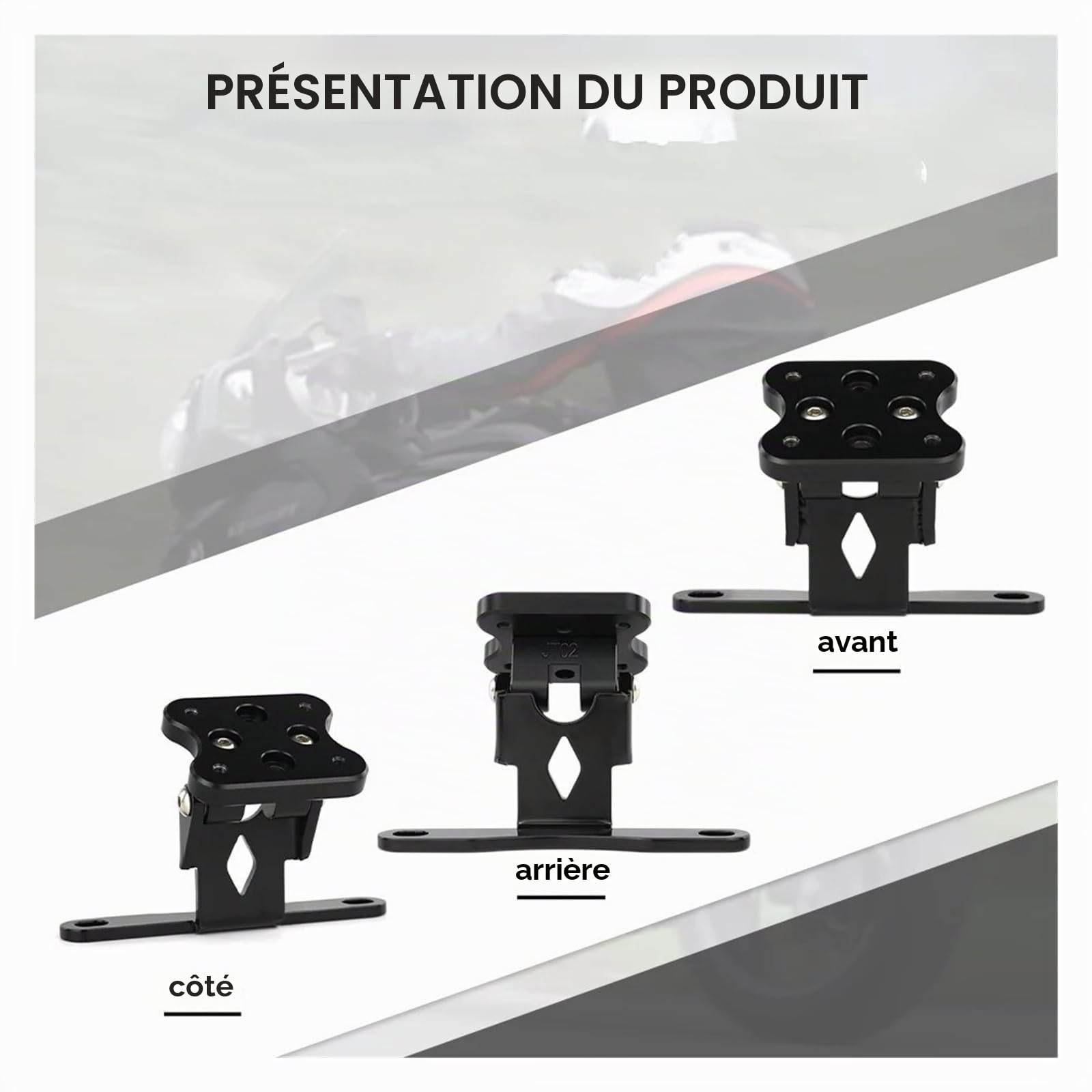 Support Téléphone Moto pour BMW R1200RT 2005-2013, Pince Guidon Moto, Support Navigation GPS, Support Téléphone Portable, Réglable, Compatible avec smartphones et moniteur, Noir, Métal