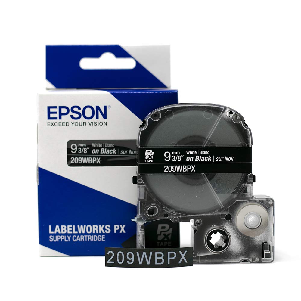 Amazon.com: Epson LABELWORKS 209WBPX Label Tape - White on Black