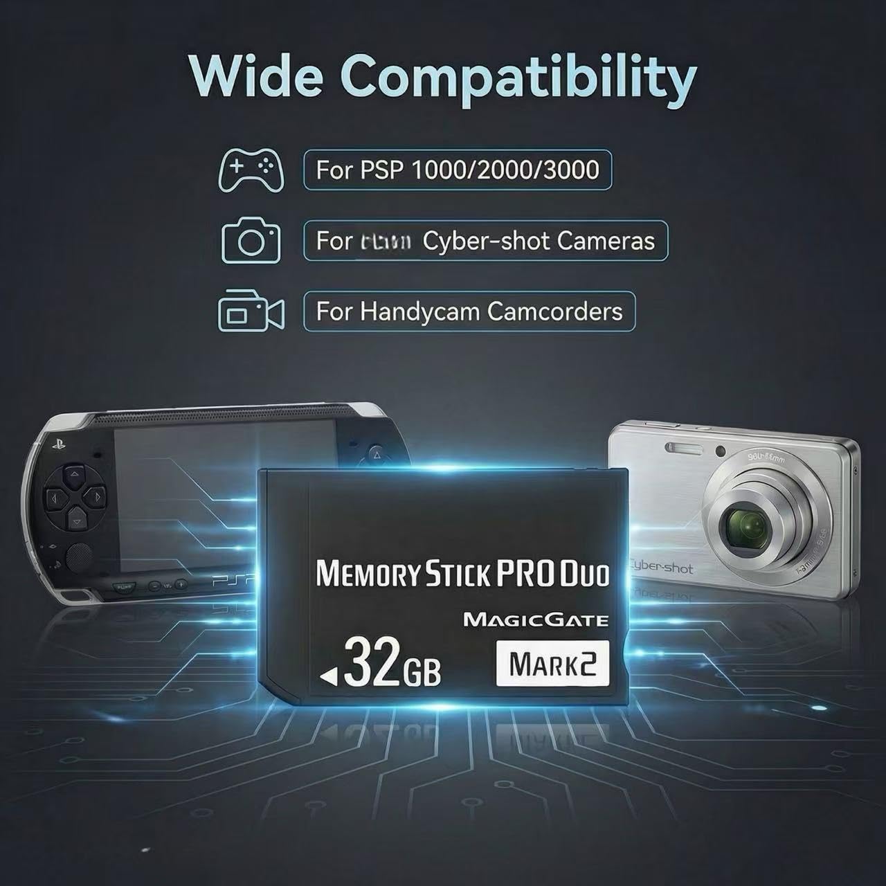 Amazon | オリジナル MS 32GB メモリースティック PRO Duo MARK2 PSP
