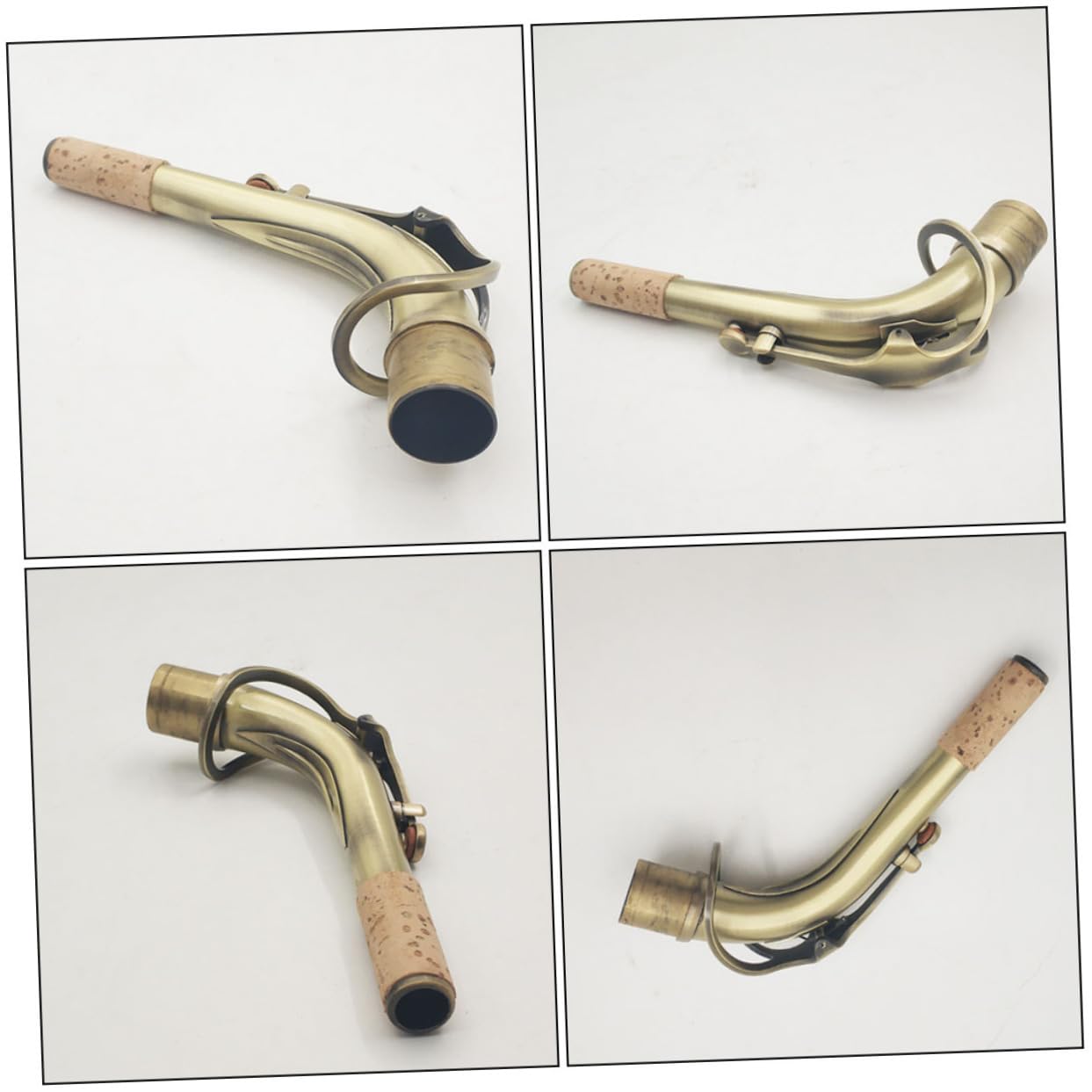 SUPVOX Sostituzione Collo Ottone Per Sassofono Con Accessorio Antico Per Performance Musicali Riduce La Perdita Aria e Migliora Suono