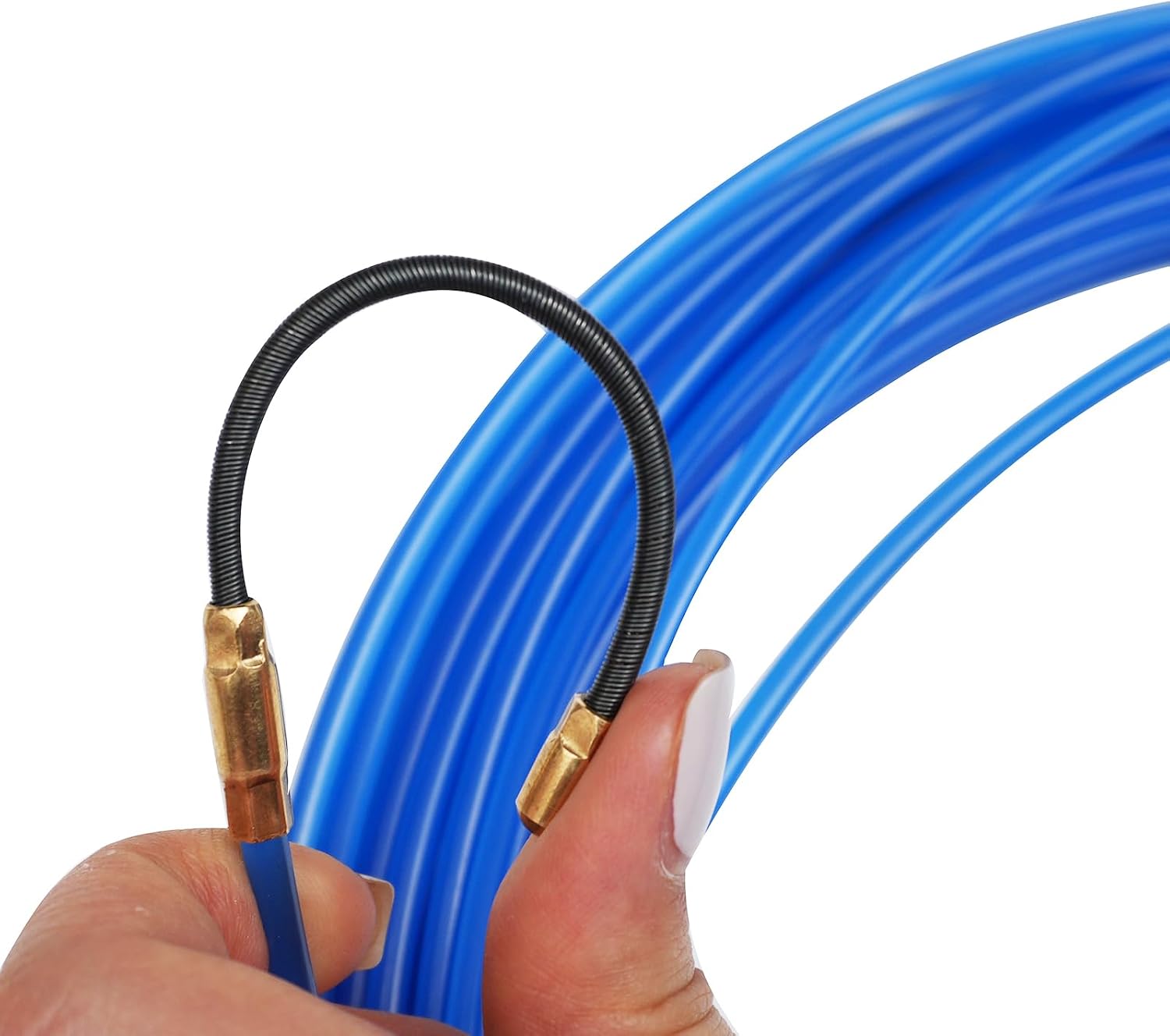 30m 100Feet Cable Puller Kit Fish Tape Nylon Electrical Cable Puller Wire Guide Device Threader Through Wall Fish Cable Fastener