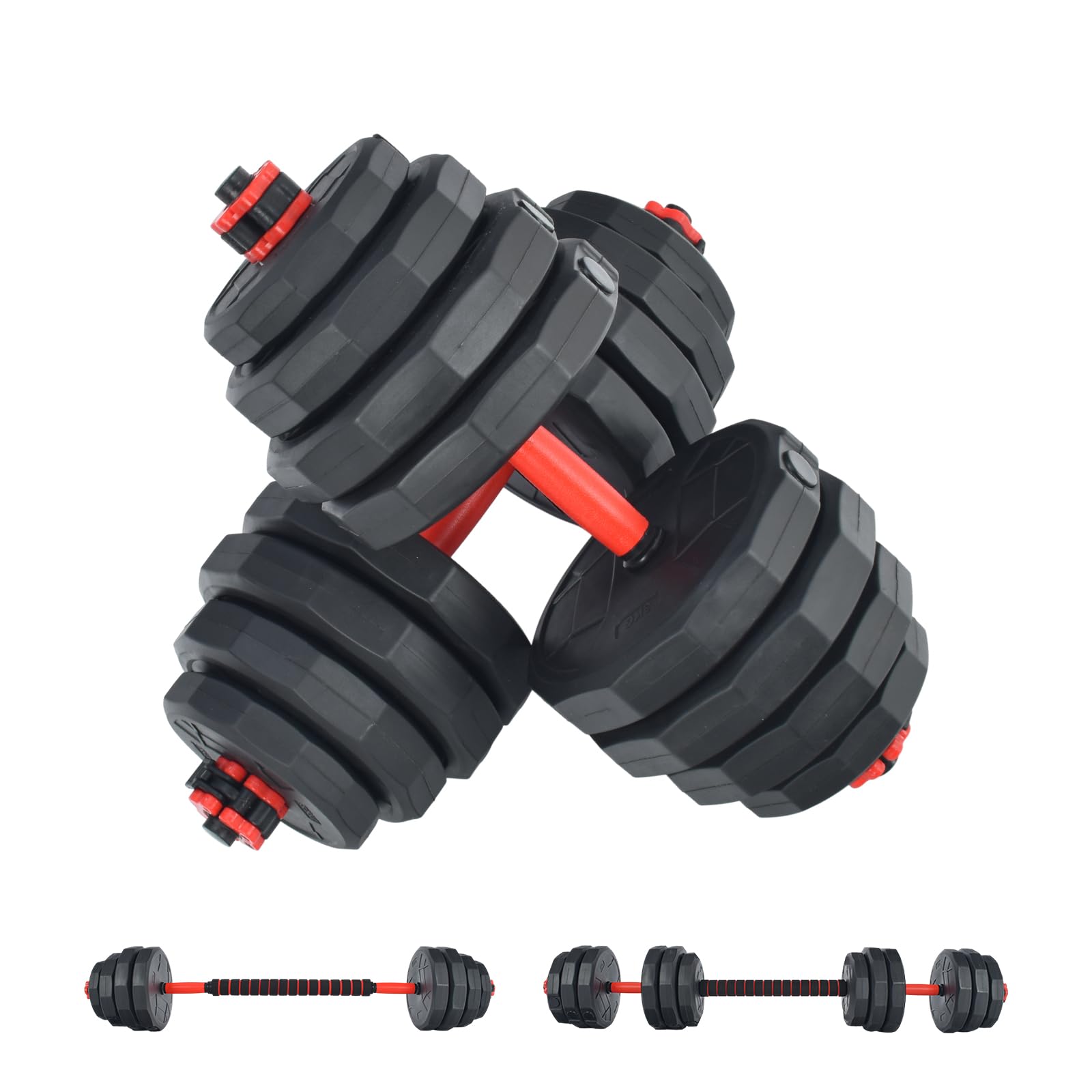 Amazon | Fkstyle【3WAY可変式・コーチ監修】 ダンベル 40kg 2個セット 