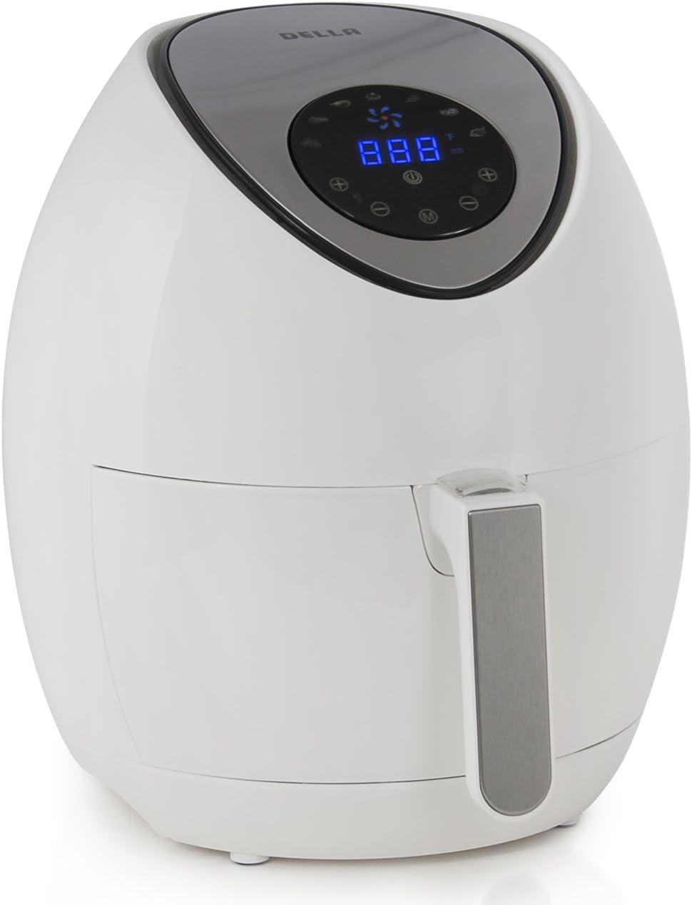 Della Electric Air Fryer with Touch Screen Technology, Detachable Basket - 3.2 QT, 1400W, White