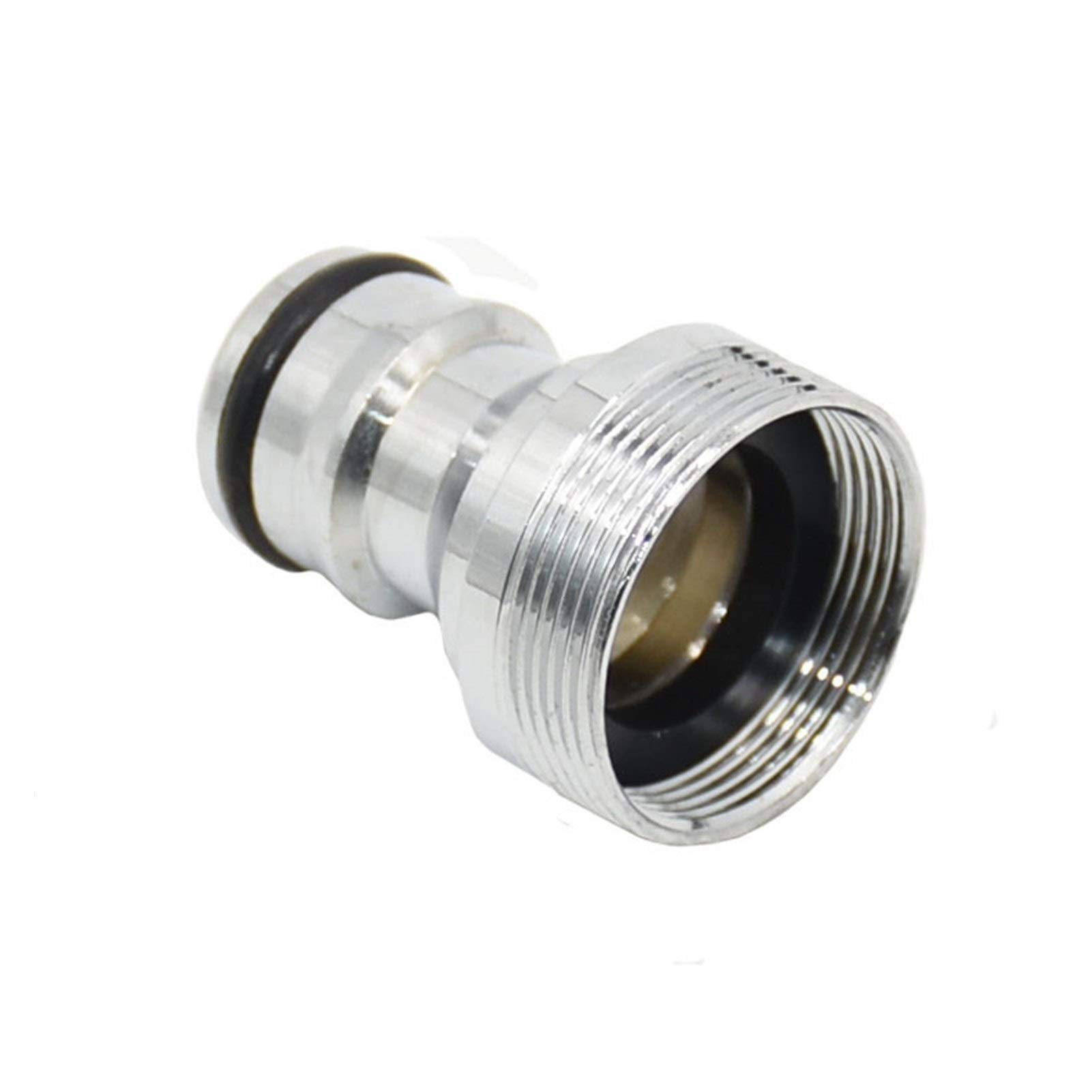 Conector de Manguera Silver Masculino M24 a M22 Hembra Acoplamiento rápido Pacificador de latón Adaptador de Grifo Adaptador de Grifo 25