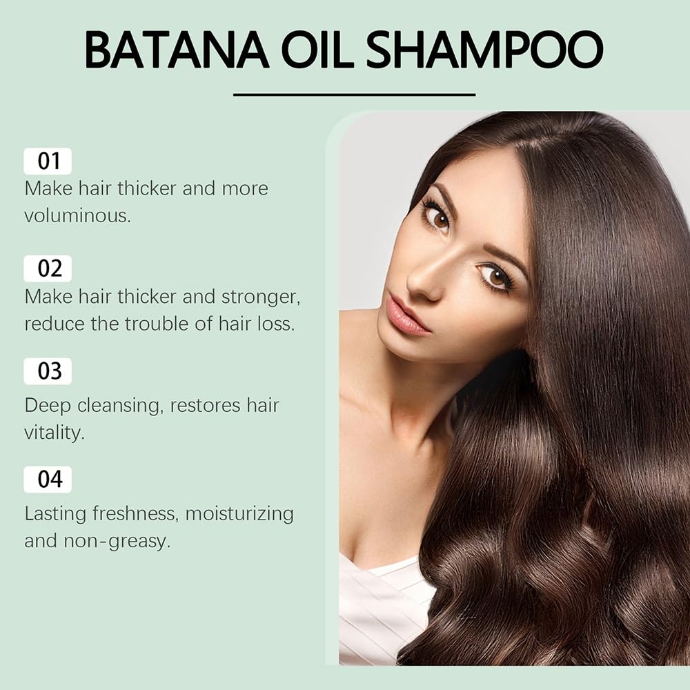 Shampoo idratante nutriente volumizzante, detergente delicato delicato for capelli morbidi, lisci e lucenti(2PCS)