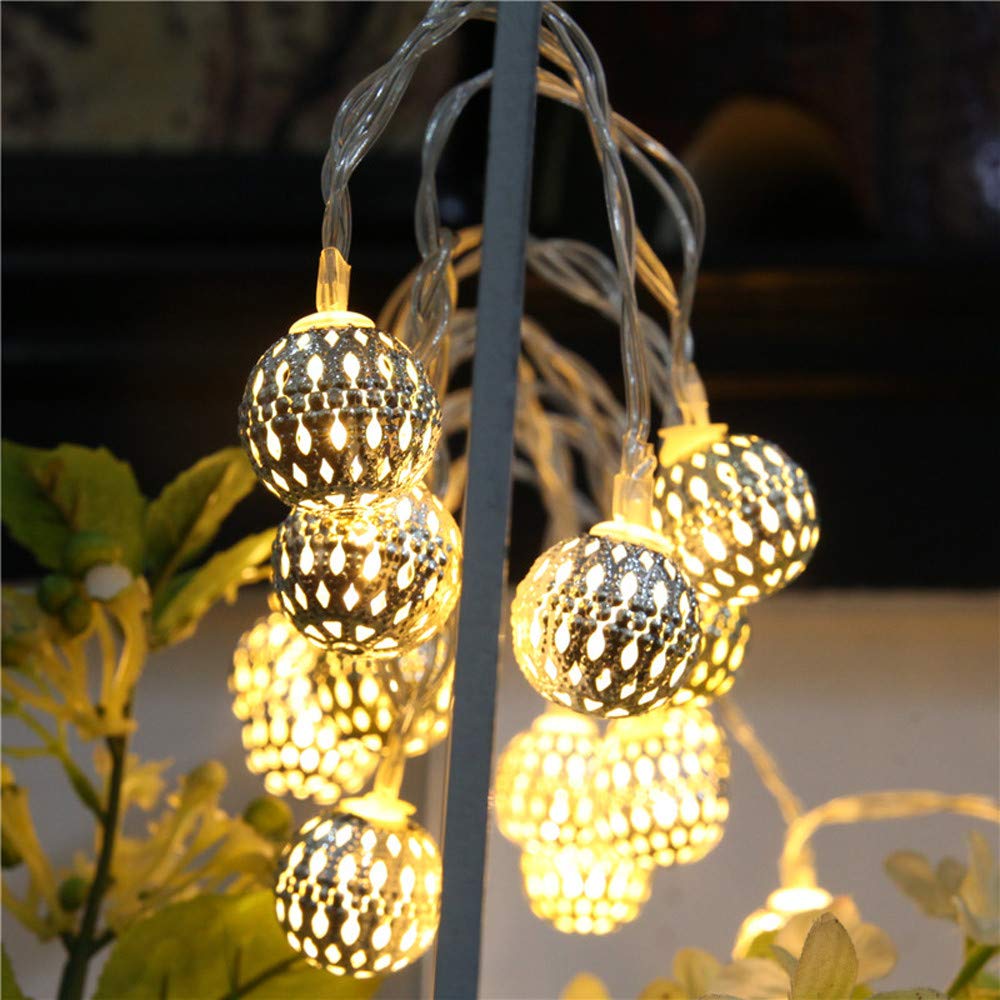 Tuscom Warm Christmas Fairy String Lights,5M 40LED for Wedding Xmas Party Outdoor Decor Lamp （2 Style） (Gold)