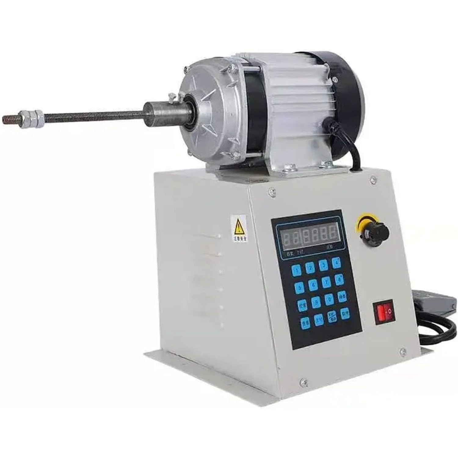 Bobinadora con freno CNC de gran precisión y eje de 19 mm con velocidad regulable hasta 500 RPM