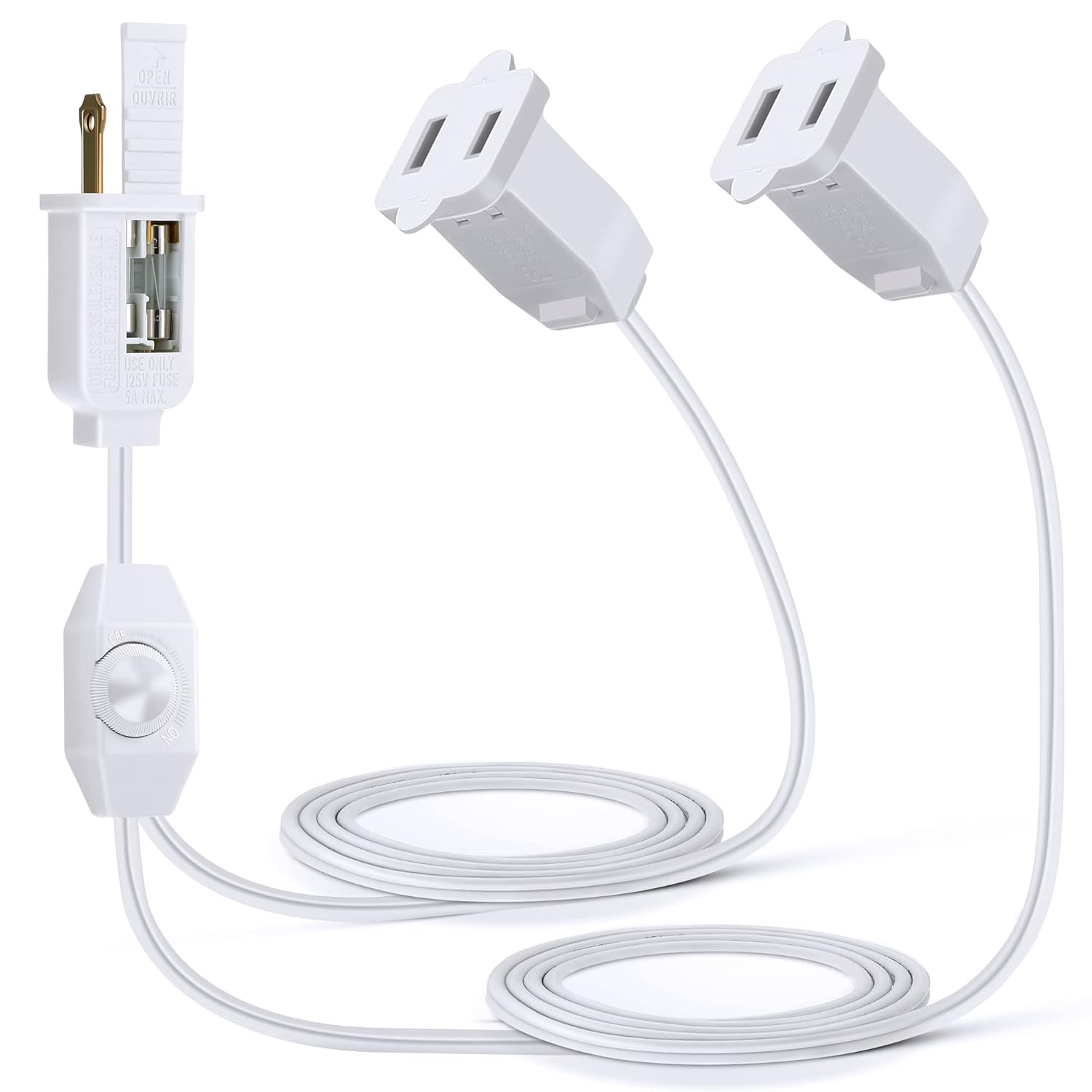 Plug in Dimmer, Lamp Dimmer Switch with Cord for Christmas Village