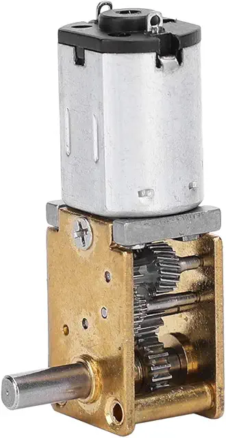 Imagen relacionada con Mini Motor Reductor, Motor de Engranaje de Rueda Dentada de Metal, Cepillo Reductor de Engranaje Helicoidal Micro Motores CC para Rueda de Robot Juguetes de Bricolaje 1218GEN20