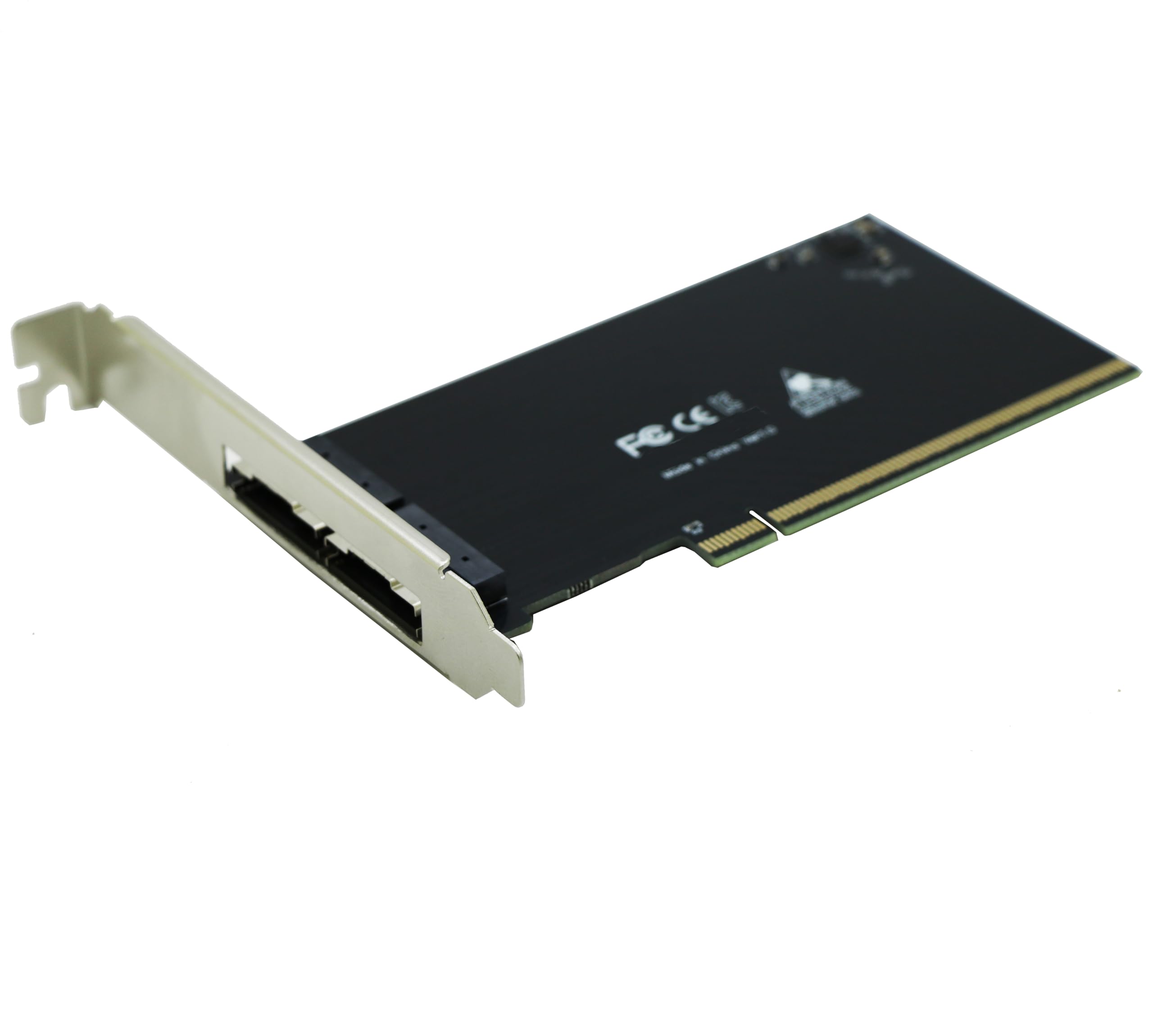 Sintech Carte adaptateur PCIe 4.0 16x vers Dual SFF-8654 Slimline SAS, PCI-e Bifurcation x16 vers x8x8 Split SFF-8654 Slimline SAS