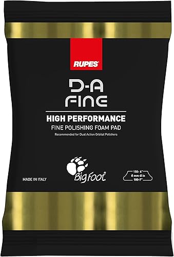 Miniatura 3 de RUPES Almohadilla de pulido de espuma orbital para lijado de autos, pulido y encerado, almohadilla pulidora de doble acción, suministros de limpieza