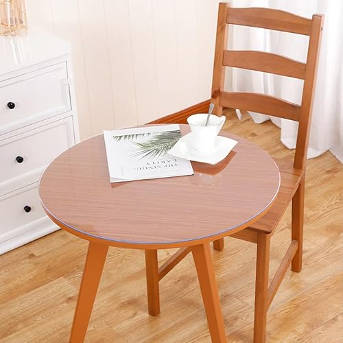 Miniatura 10 de WingCanto Protector transparente para mesa de comedor, 28 x 48 pulgadas, protector de plástico de PVC, protector rectangular de escritorio, para
