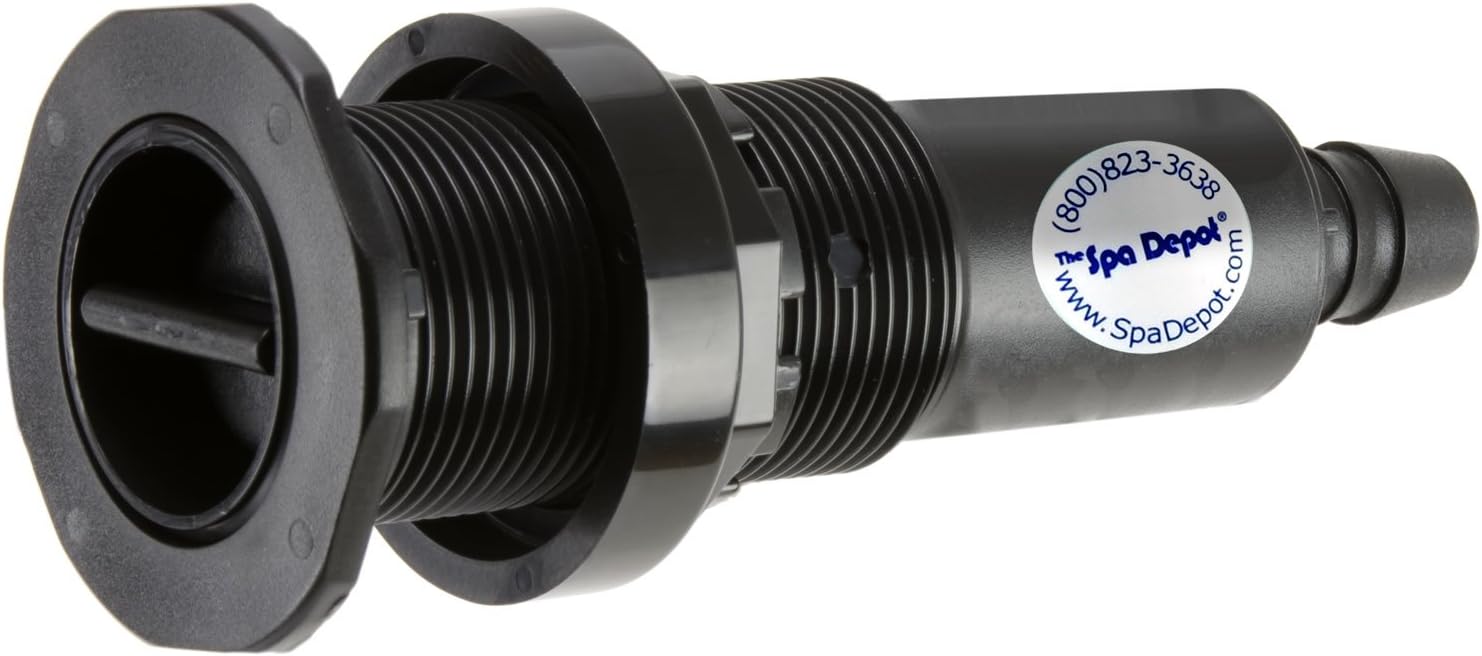 Hot Tub Spa Drain Valve - Cabinet Exterior Flush Mount - Attaches to Garden Hose