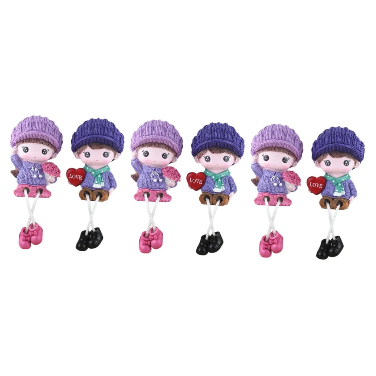 Décorations en résine de petite taille ABOOFAN pour ambiance chaleureuse lot de 6 pièces