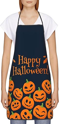 Miniatura 3 de Delantales de Halloween para mujeres, decoraciones de calabaza de Halloween para hombres, parrilla, cocinero, cocina, delantal de otoño, regalos