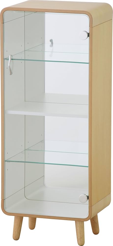 コレクションシェルフ Lサイズ4段ナチュラル Amazon|AZUMAYA コレクションシェルフ Lサイズ ナチュラル色 PT