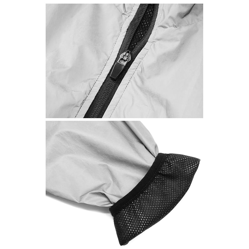 Chaqueta de ciclismo para hombre y mujer, chaleco reflectante de alta visibilidad, chaleco de correr, impermeable, resistente al viento, chaleco de MTB, transpirable, ligero, chaqueta