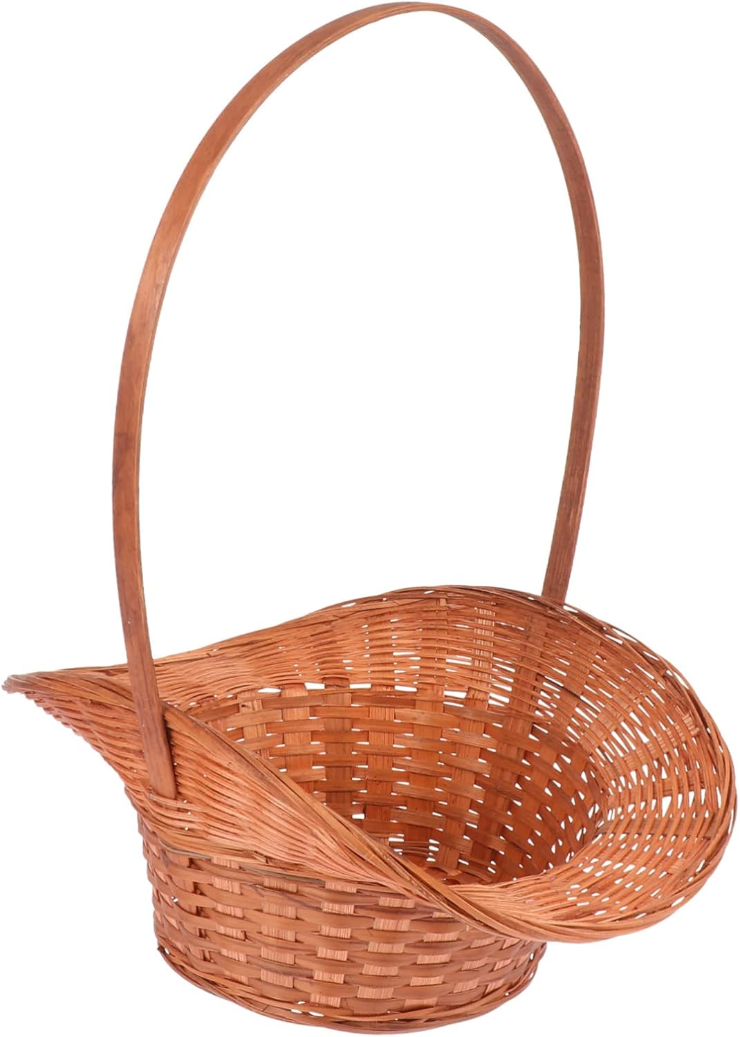 1pc Storage Basket Hand-held Practical Container for Home Organization Multi-functional Woven Storage Basket for Eggs Snacks Fruits and More Rustic Design Chic Appeal